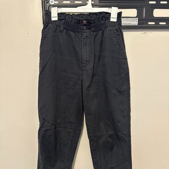 High-Rise Paperbag Tapered Ankle Pants Gray from Universal Thread at Target - Picture 2 of 4